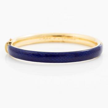 A bracelet 18K gold and enamel.