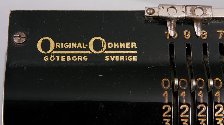 RÄKNESNURRA, Original-Odhner, Göteborg.