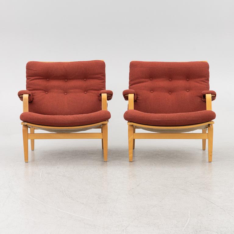 Bruno Mathsson, a pair of 'Ingrid' armchairs, Dux.