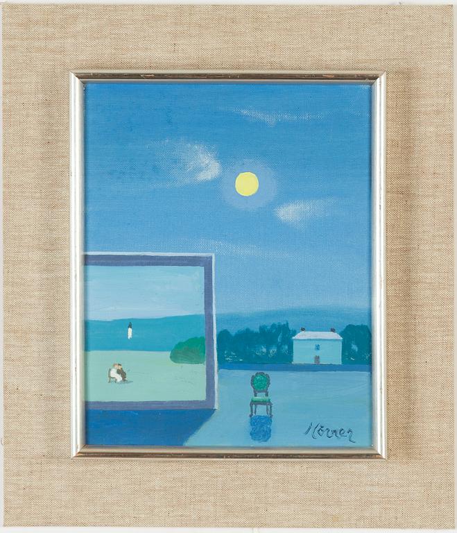 Stellan Mörner, olja på duk, signerad.