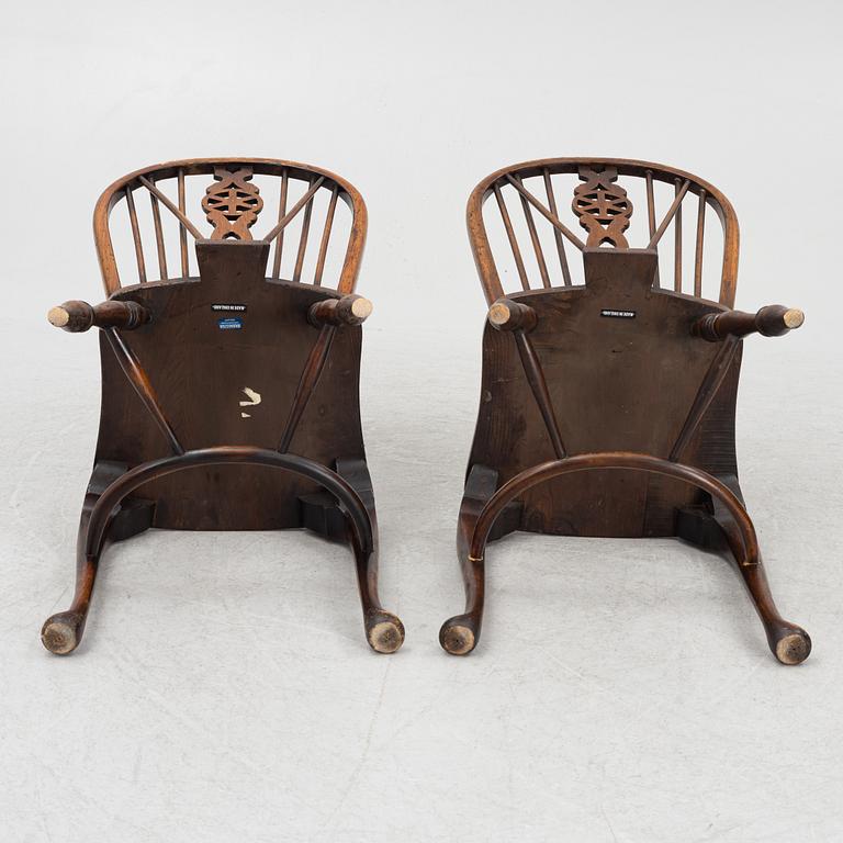 A set of seven chairs, Glenister, England, first half of the 20th Century.