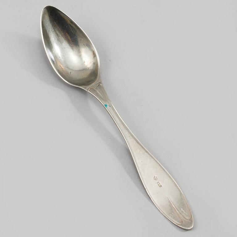 PARTI SILVER, 3 delar, Sverige, 1800- och 1900-tal, vikt 198 gram.