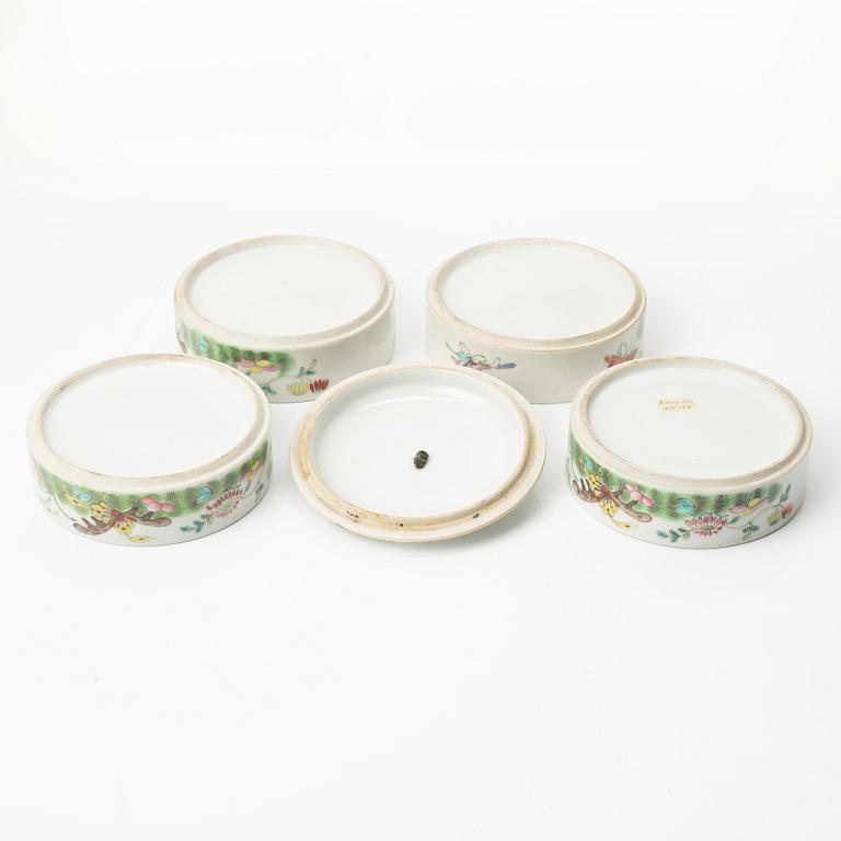 Matlåda, porslin, Kina, sen Qingdynasti/omkring år 1900.