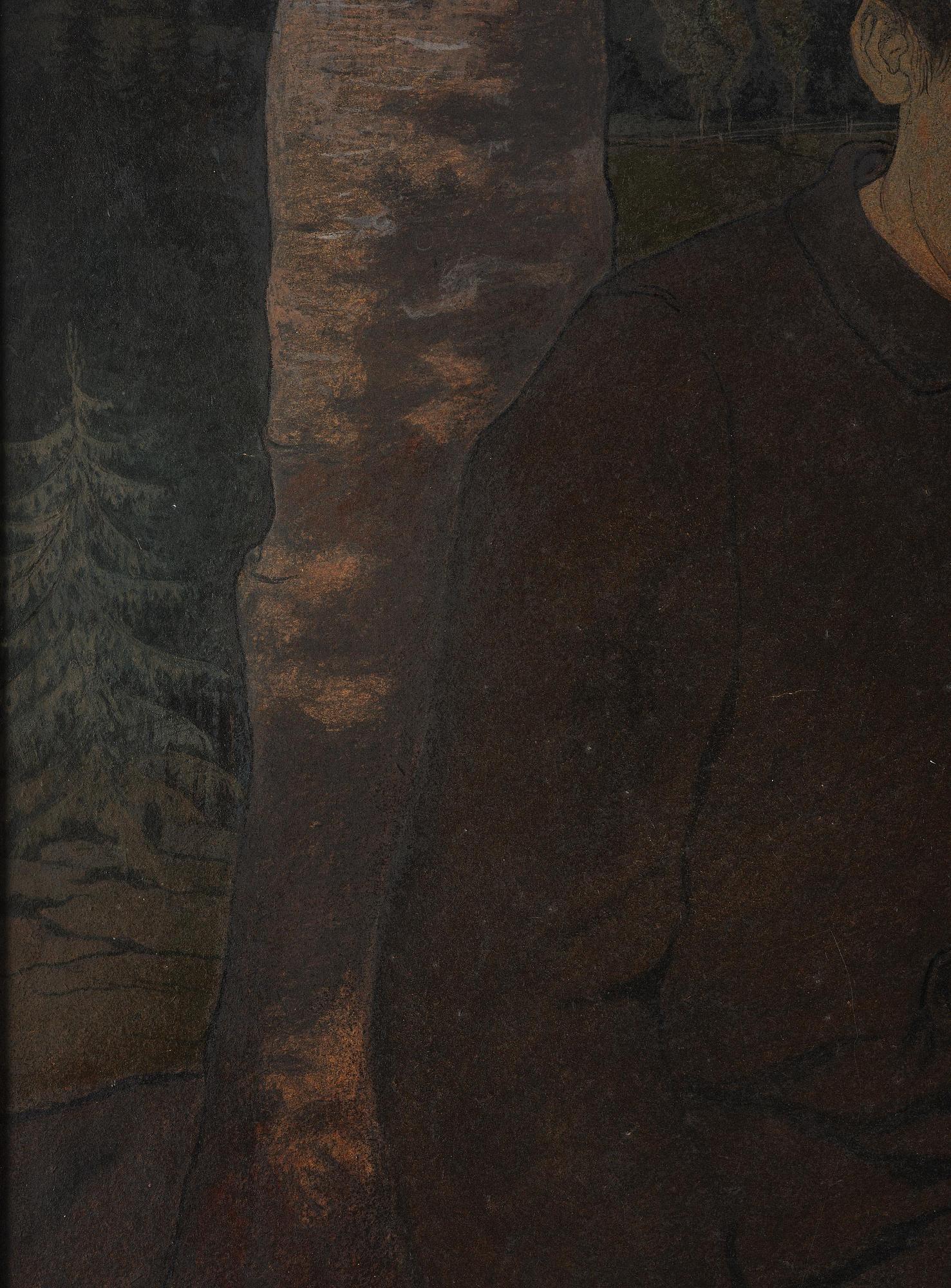 Gerhard Henning, Ung man i landskap.