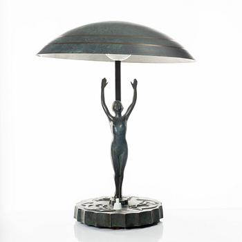Bordslampa, art deco, 1920/30-tal.