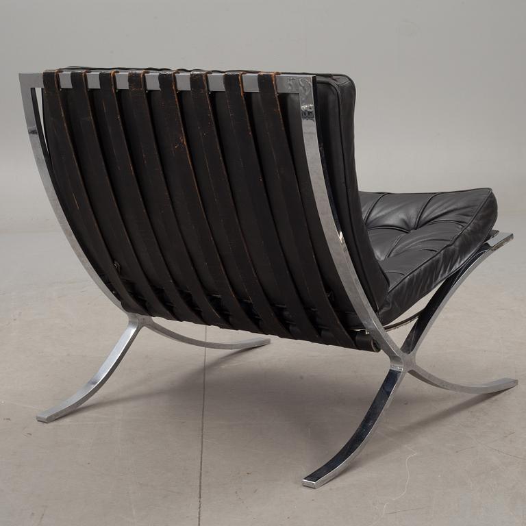 FÅTÖLJ, Mies van der Rohe, "Barcelona", Knoll International. 1960-tal.