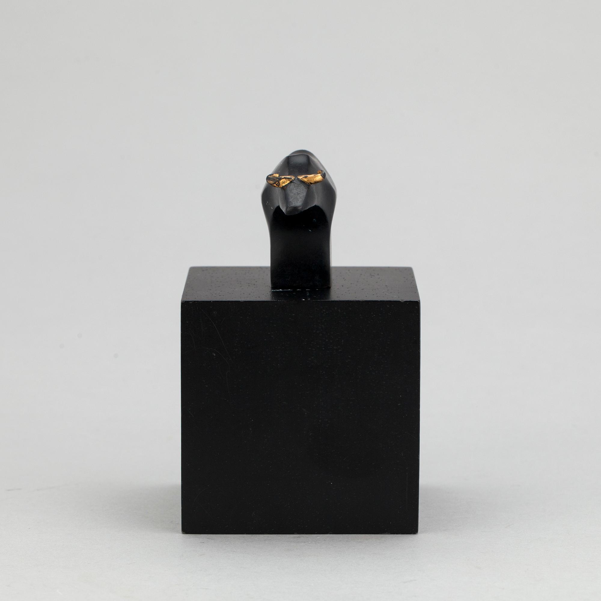 GUNNAR CYRÉN, skulptur, "Vattenbuffel", signerad.