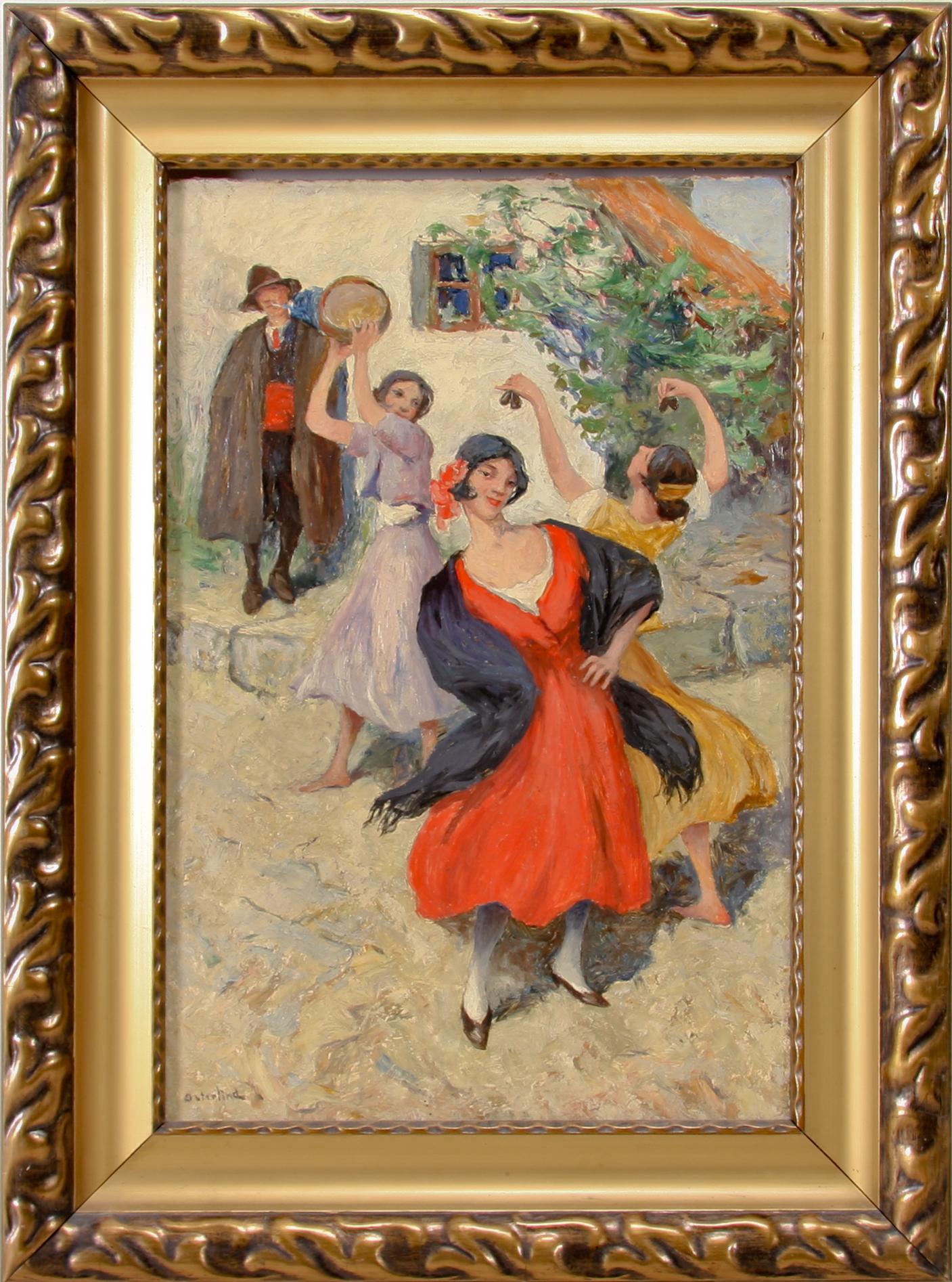 ALLAN ÖSTERLIND, olja på pannå. Sign.