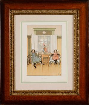 CARL LARSSON, färglitografi, för Föreningen för Grafisk Konst 1905.