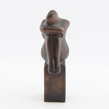 Lisa Larson, sculpture, bronze, "The Thinker".