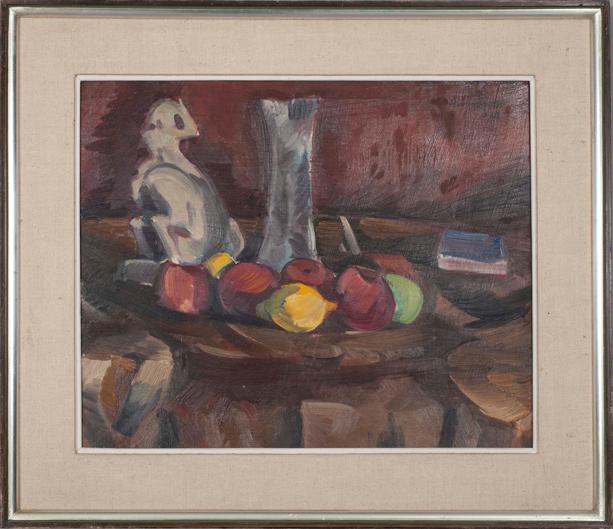 ANTON LINDFORSS, olja på skiva, sign. -18.