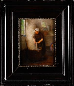 JACOB TAANMAN, olja på pannå, signerad och daterad 1914.