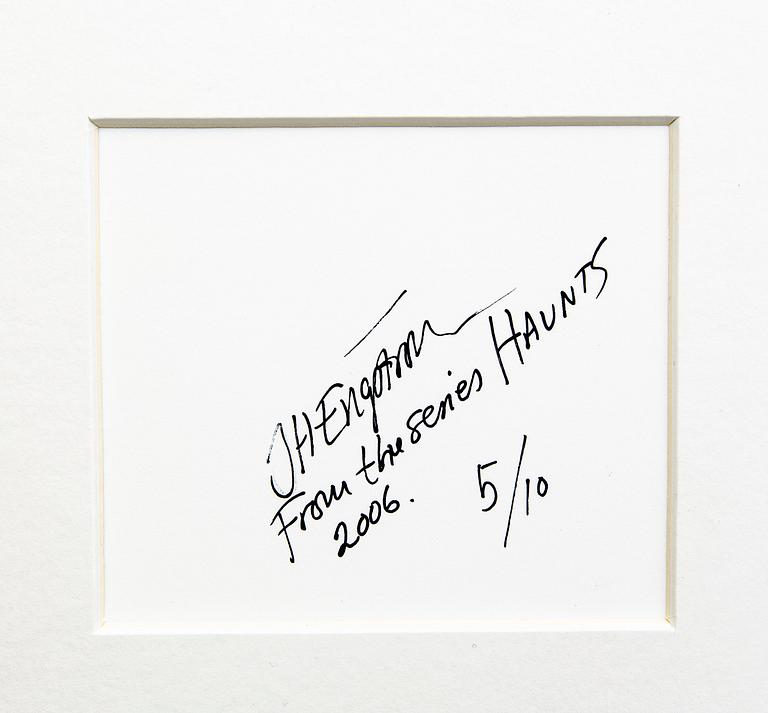 JH Engström, photo signed dated and numbered  2006 5/10.