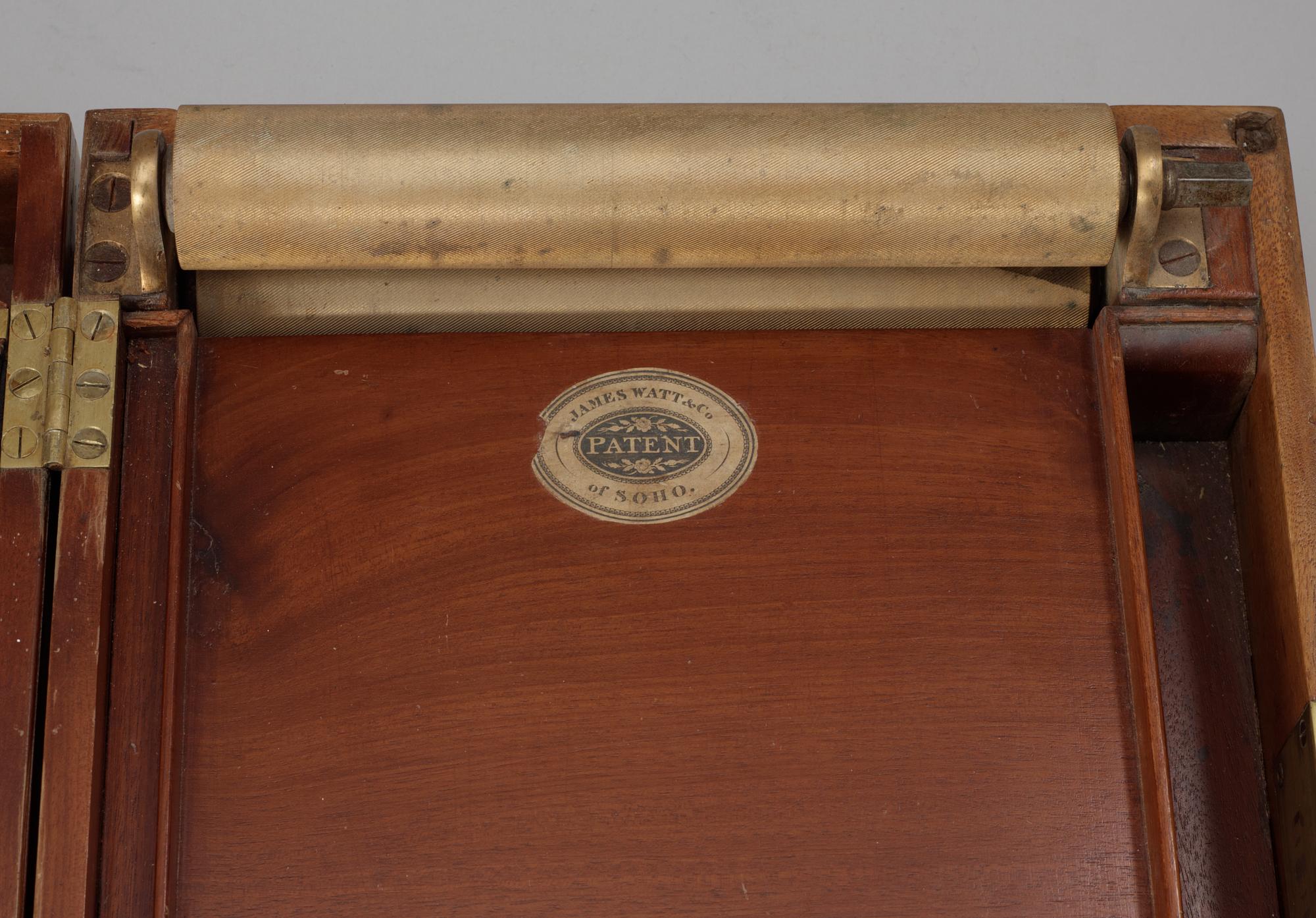 BÄRBAR KOPIERINGSMASKIN. James Watts patent. Soho Birmingham, 1800-tal.