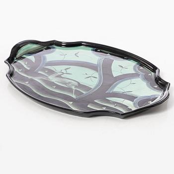 Ilse Claesson, attributed to, an Art Deco tray, Rörstrand, 1930's.