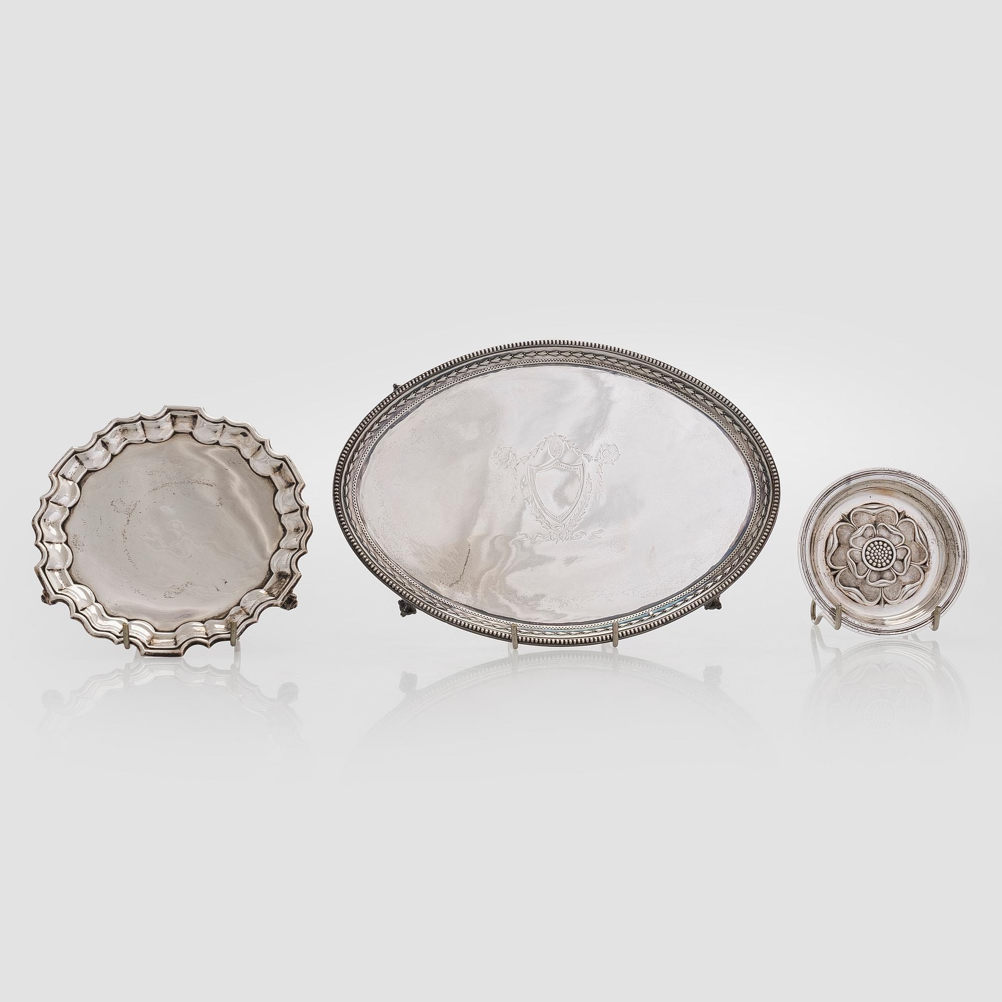 Fat, 3 st, sterling silver, England.