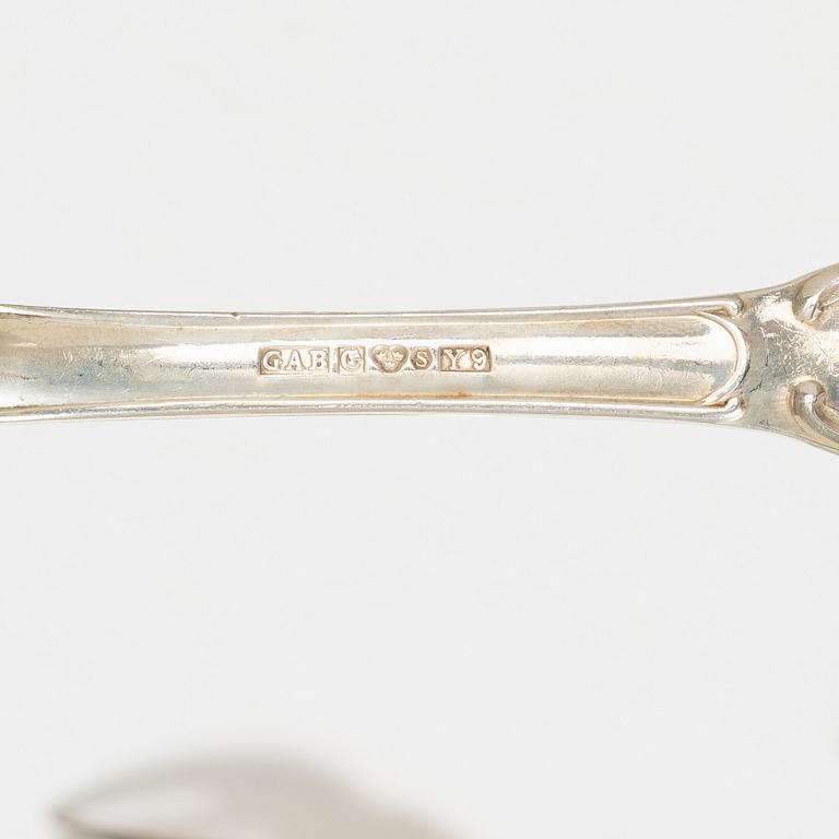 Cutlery service, 122 pieces, silver, "Prince Albert", GAB and CG Hallberg, Stockholm and Eskilstuna, 1959-2000.