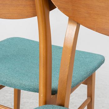 Chairs, 4 pcs, possibly IKEA, 1950s/60s.