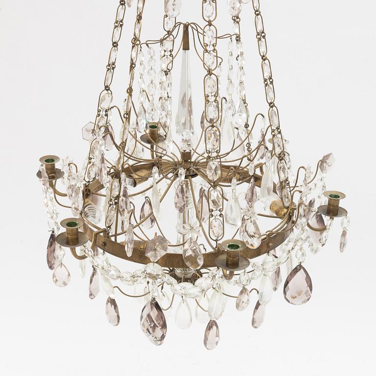 A Gustavian style chandelier, early 20th Century.