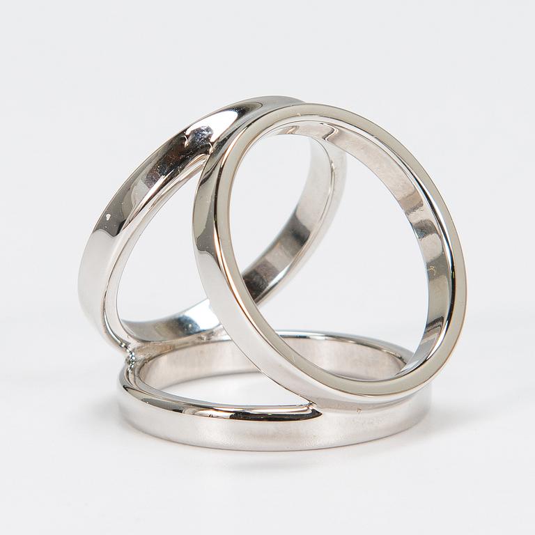 Hermès, 'Robe du soir' scarf and a Hermès scarf ring.