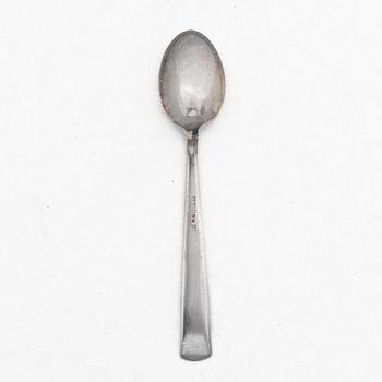 Jacob Ängman, 13 silver coffee spoons, 'Rosenholm', GAB, Stockholm, 1951-61.