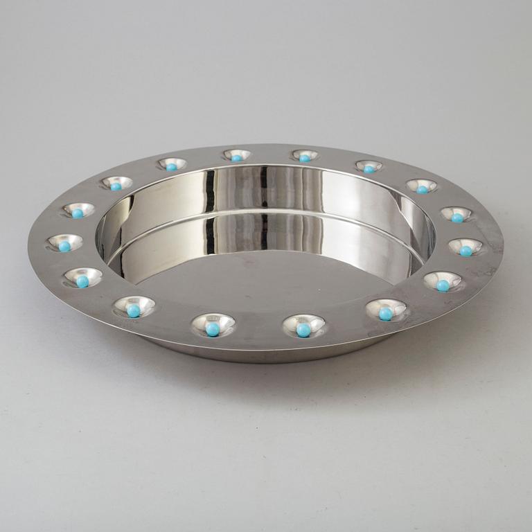 TOBIA SCARPA, a dish, metal, for Morellato, Italy.