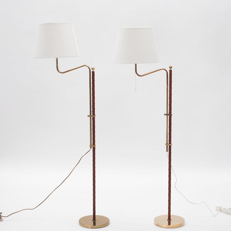 Golvlampor, ett par, modell G 132, Bergboms, 1900-talets slut.