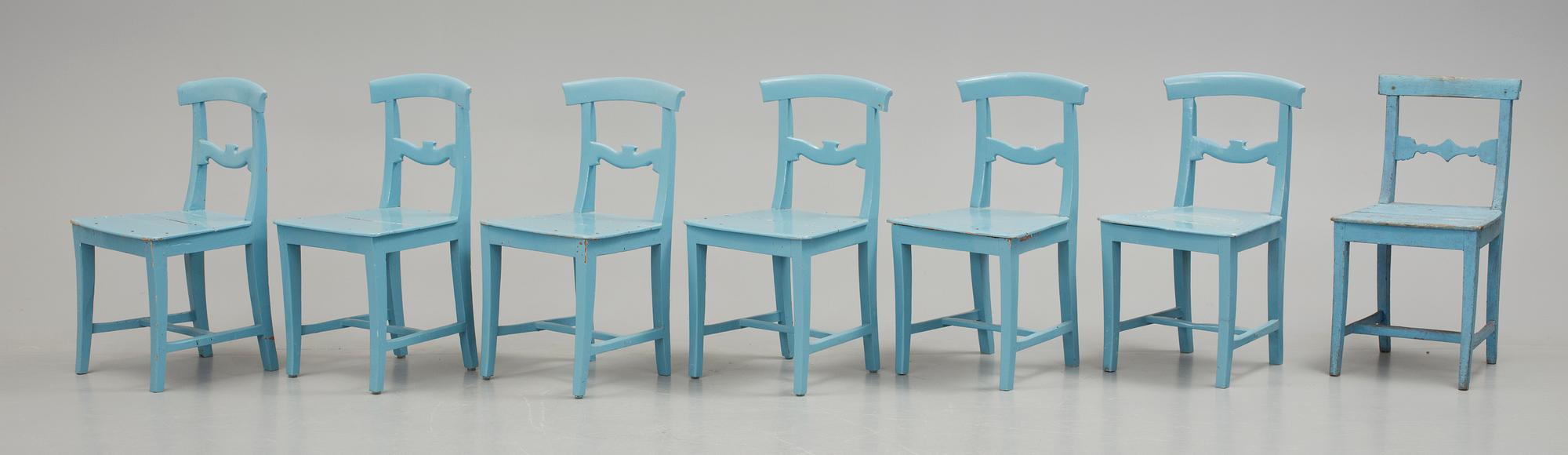 STOLAR, 6+1 st, allmoge, 1800-tal.