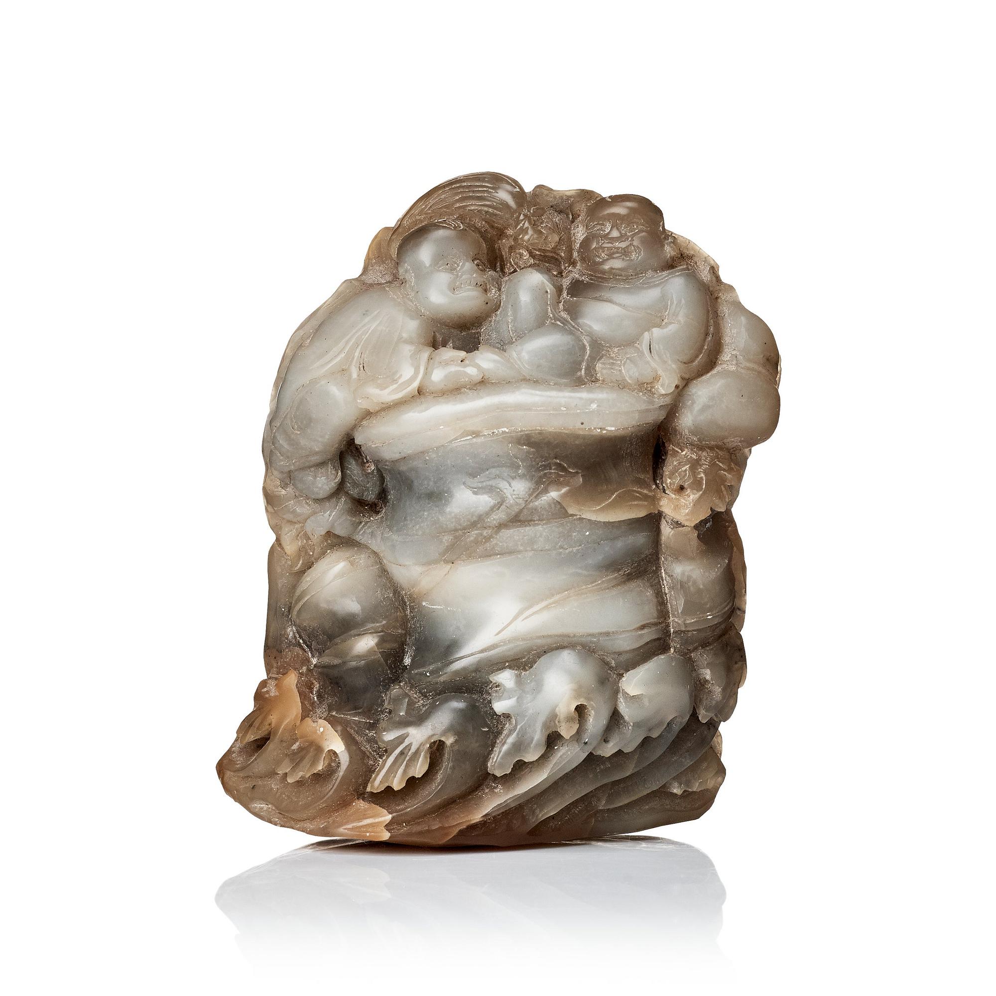 Skulptur, nefrit. Kina.