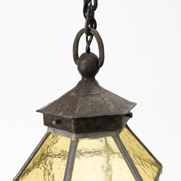 Harald Notini, a pair of ceiling lamps model 5912, Arvid Böhlmarks Lampfabrik, Stockholm, 1920s.