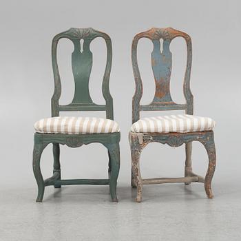 Chairs, a pair, Rococo, 18th century.