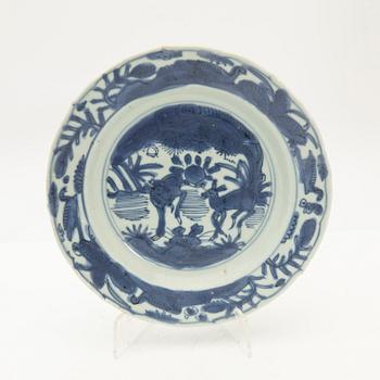 Bowl and plate, porcelain, Ming dynasty, China, 1368-1643.