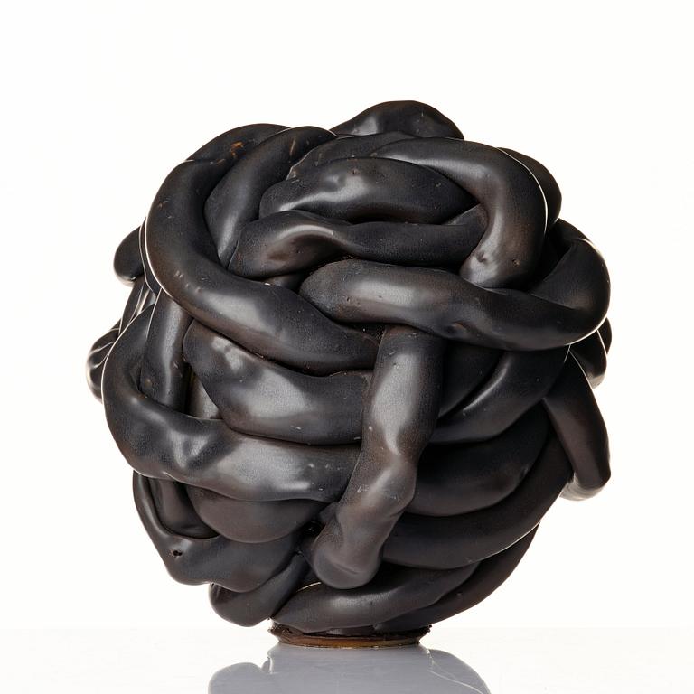 Mårten Medbo, a glazed stoneware sculpture, "Hose", dated 2012.