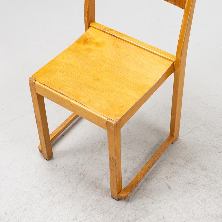 Sven Markelius, a set of eight 'Orkesterstolen' chairs, mid 20th Century.