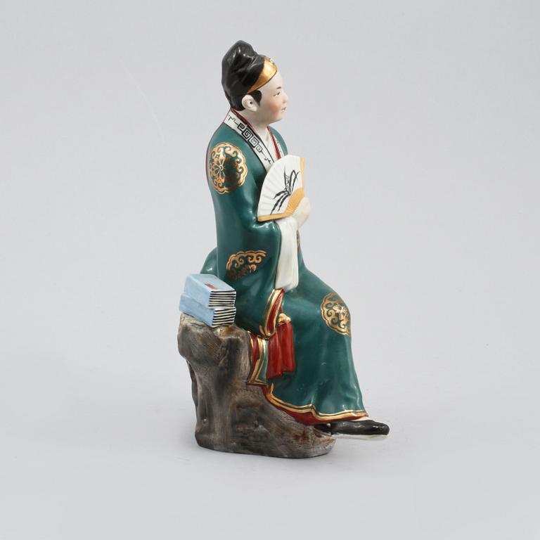 FIGURIN, porslin, Kina, modern tillverkning.