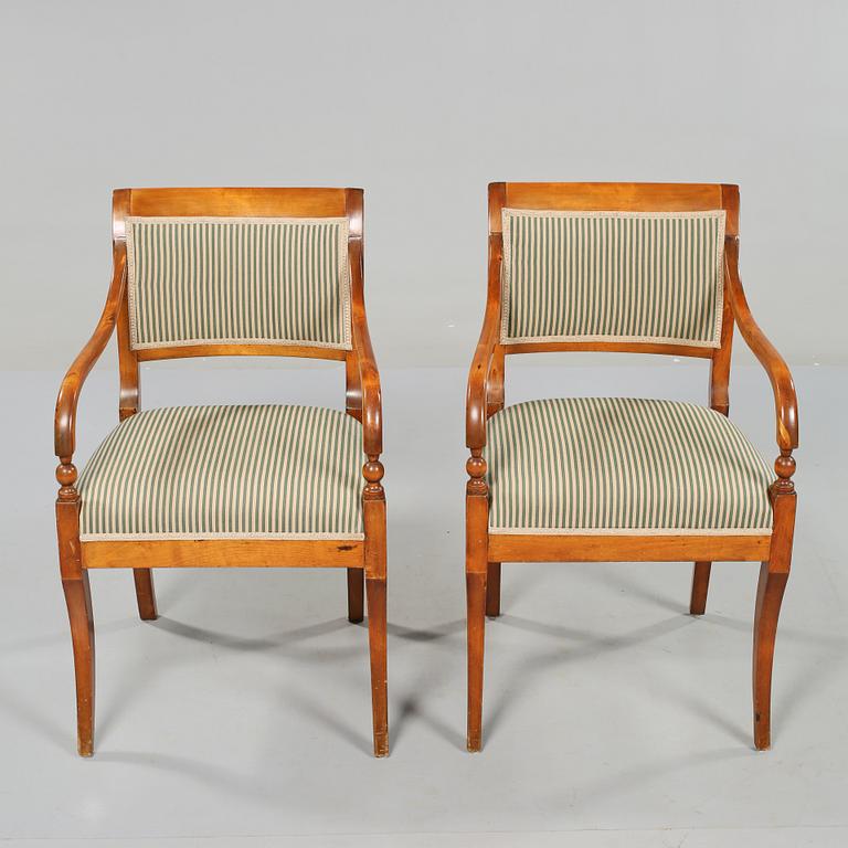 KARMSTOLAR, ett par, Karl Johan, 1800-talets första hälft.