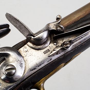 A Swedish flintlock cavalry pistol m/1738.