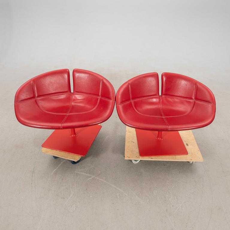 Patricia Urquiola, a pair of "Fjord" armchairs for Moroso, designed in 2002.