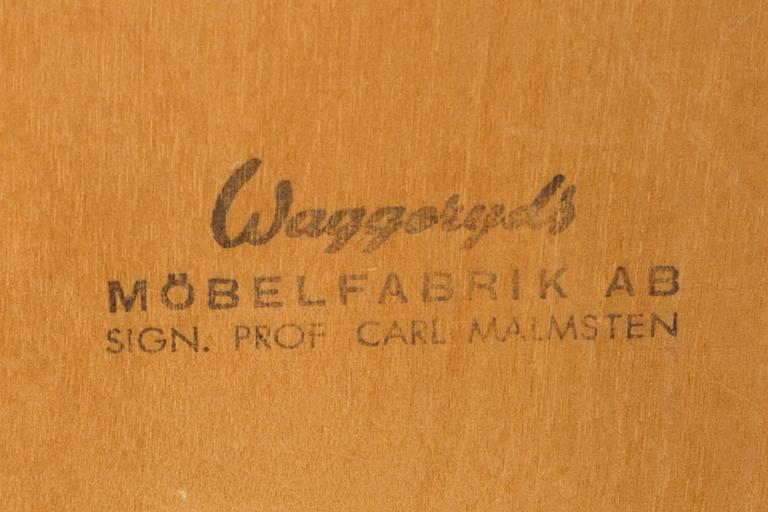 CARL MALMSTEN, 7 stolar, Waggeryds Möbelfabrik, 1900-talets andra hälft.