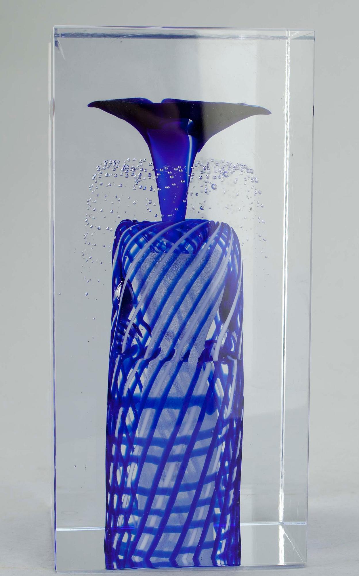 JUBILEUMSKUB, glas, Notsjö 210 år, sign. Oiva Toikka Nuutajärvi 20/50. Finland, 2000-talets början.