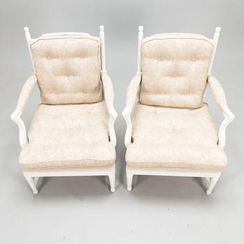 A pair of so-called "Gripsholm armchairs", early 20th century.