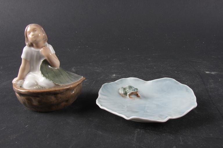 FIGURIN och FAT, porslin, Royal Copenhagen.