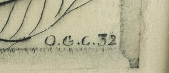 OTTO G CARLSUND, etsning, monogramsignerad och daterad i trycket -32.