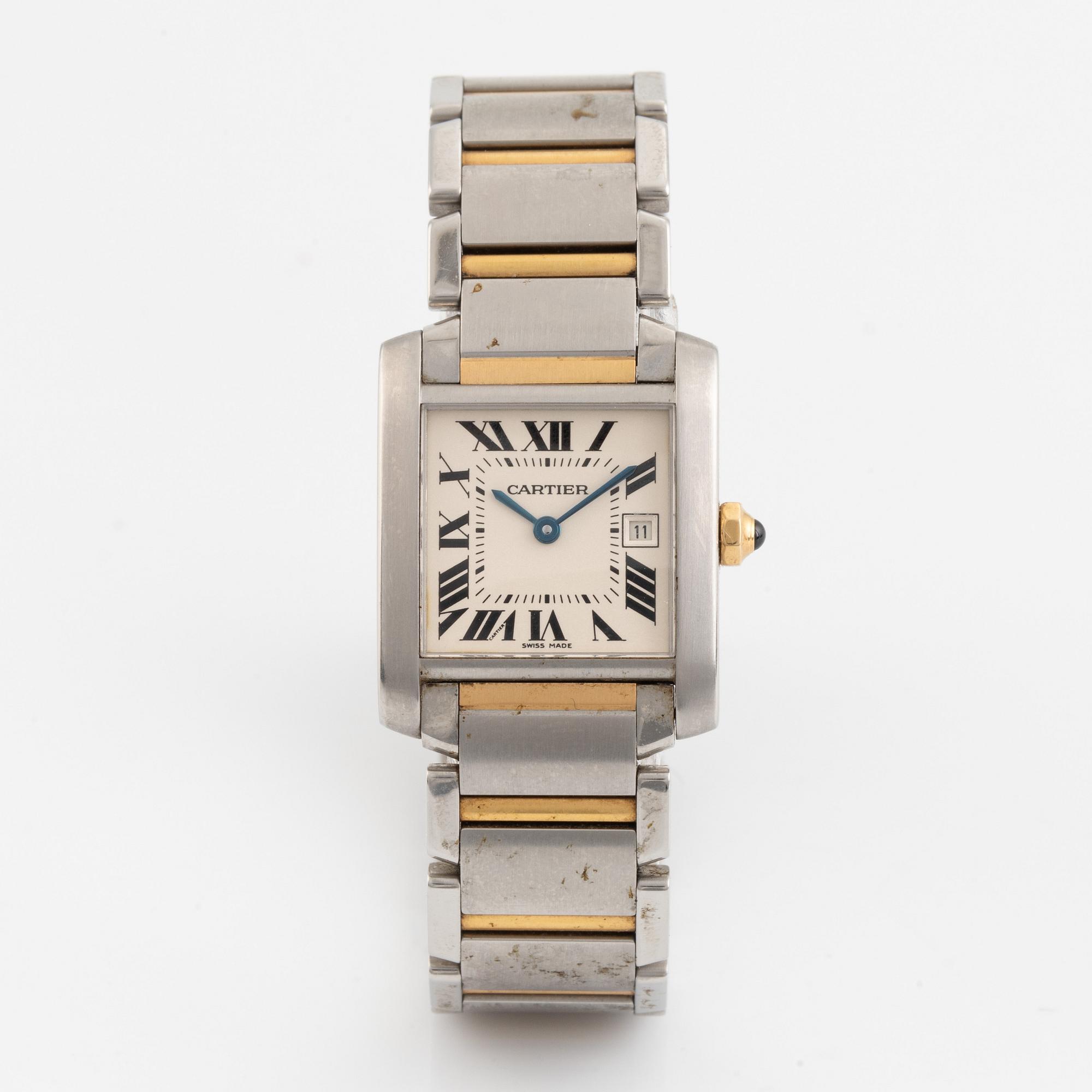 Cartier, Tank Francaise, wristwatch, 30 x 25 mm.