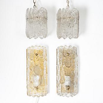 Carl Fagerlund, Wall lamps a pair, window lamps a pair, second half of the 20th century.