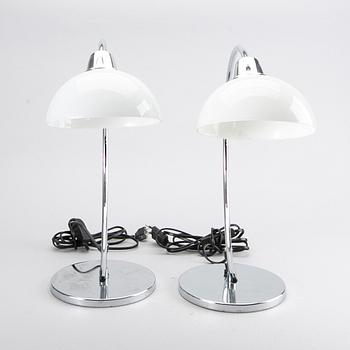 A PAIR OF TABLE LAMPS, later half of the 20th century.