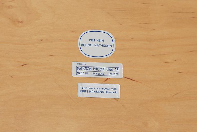 MATBORD, "Superellips", Bruno Mathsson och Piet Hein, Mathsson International, Värnamo, formgiven 1964.
