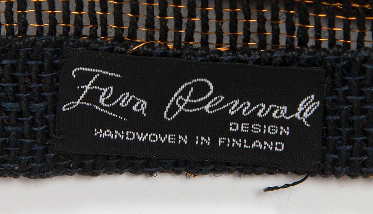 Eeva Renvall, an art textile label signed.