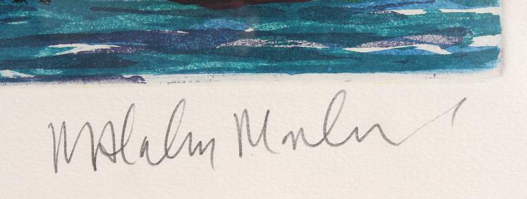 MALCOLM MORLEY, färglitografi, sign. o numr. "35/69".