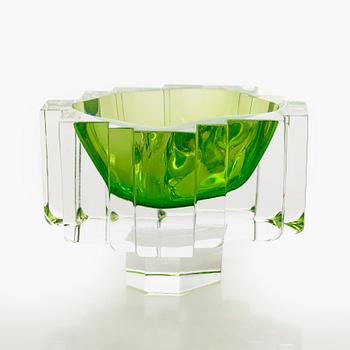 Helena Tynell, skulptur, "Castello", signerad Helena Tynell Riihimäen Lasi Oy.